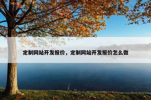 定制网站开发报价，定制网站开发报价怎么做