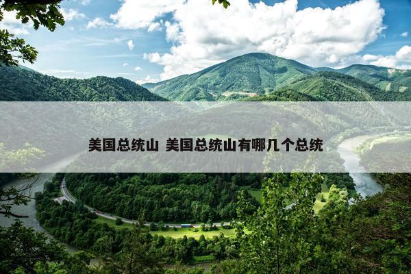 美国总统山 美国总统山有哪几个总统