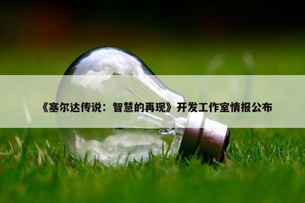 《塞尔达传说：智慧的再现》开发工作室情报公布