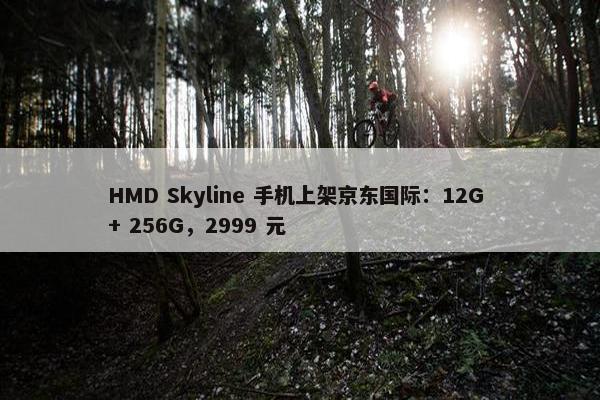 HMD Skyline 手机上架京东国际：12G + 256G，2999 元