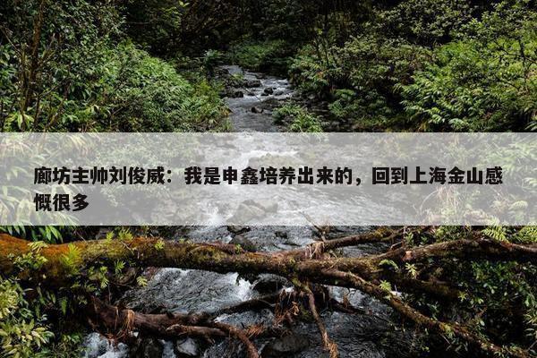 廊坊主帅刘俊威：我是申鑫培养出来的，回到上海金山感慨很多