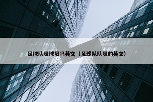 足球队员球员吗英文（足球队队员的英文）