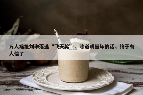 万人痛批刘琳落选“飞天奖”，陈道明当年的话，终于有人信了