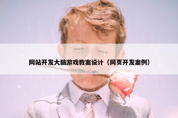 网站开发大脑游戏教案设计（网页开发案例）