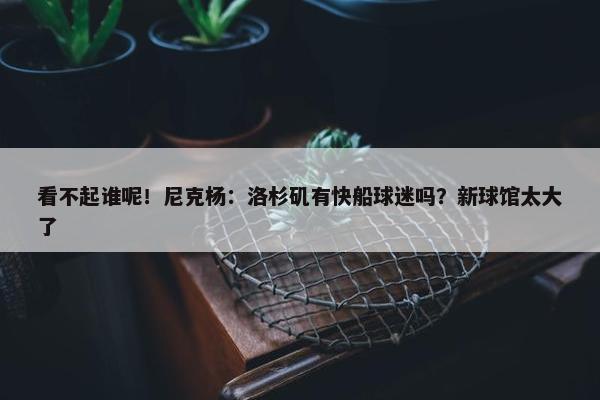 看不起谁呢！尼克杨：洛杉矶有快船球迷吗？新球馆太大了