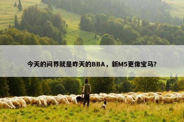 今天的问界就是昨天的BBA，新M5更像宝马？