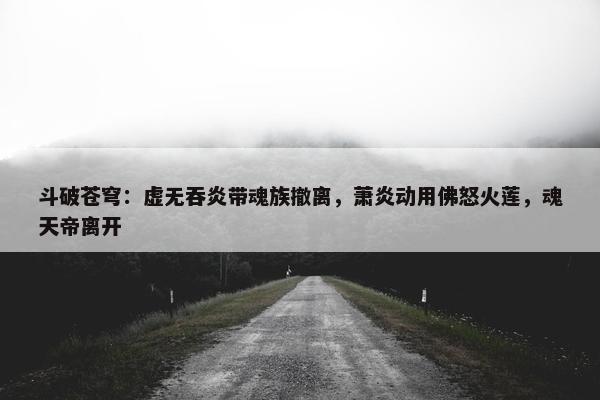 斗破苍穹：虚无吞炎带魂族撤离，萧炎动用佛怒火莲，魂天帝离开