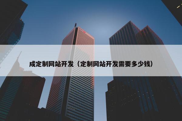 成定制网站开发（定制网站开发需要多少钱）