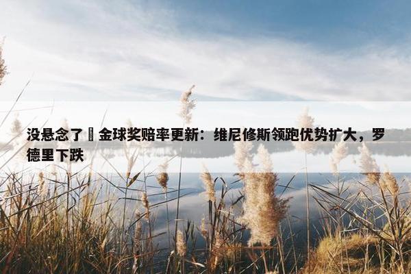 没悬念了❓金球奖赔率更新：维尼修斯领跑优势扩大，罗德里下跌