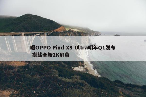 曝OPPO Find X8 Ultra明年Q1发布 搭载全新2K屏幕