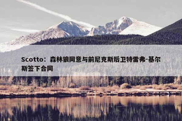 Scotto：森林狼同意与前尼克斯后卫特雷弗-基尔斯签下合同