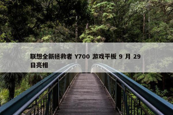 联想全新拯救者 Y700 游戏平板 9 月 29 日亮相