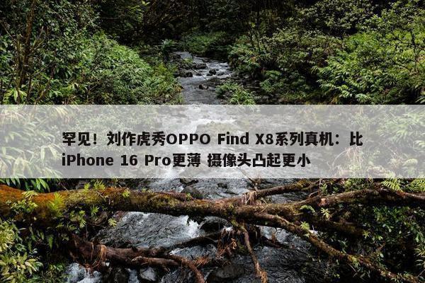 罕见！刘作虎秀OPPO Find X8系列真机：比iPhone 16 Pro更薄 摄像头凸起更小