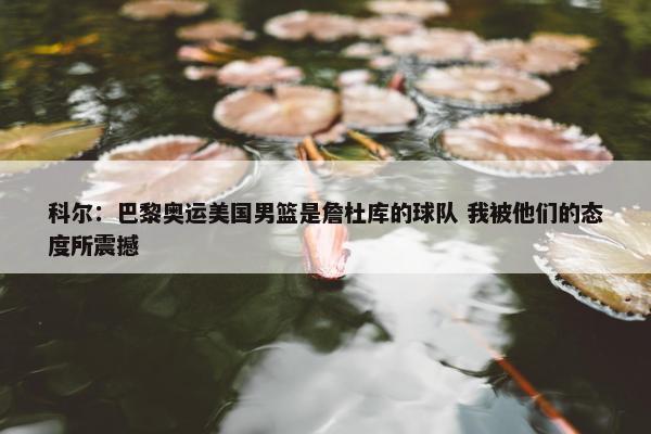 科尔：巴黎奥运美国男篮是詹杜库的球队 我被他们的态度所震撼