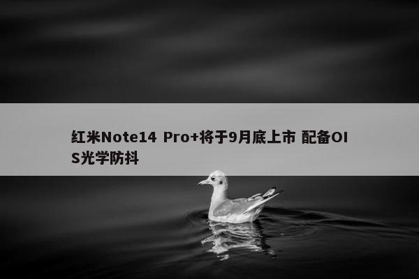 红米Note14 Pro+将于9月底上市 配备OIS光学防抖