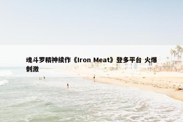 魂斗罗精神续作《Iron Meat》登多平台 火爆刺激