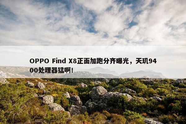 OPPO Find X8正面加跑分齐曝光，天玑9400处理器猛啊！