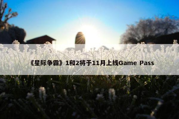 《星际争霸》1和2将于11月上线Game Pass