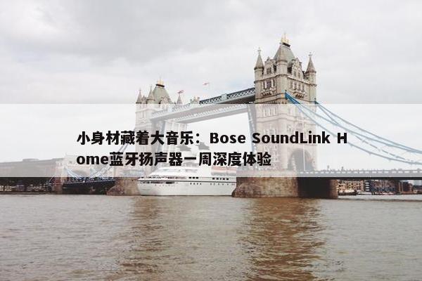 小身材藏着大音乐：Bose SoundLink Home蓝牙扬声器一周深度体验