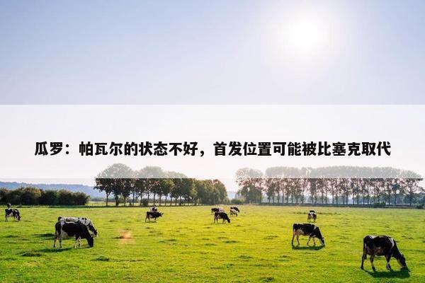 瓜罗：帕瓦尔的状态不好，首发位置可能被比塞克取代