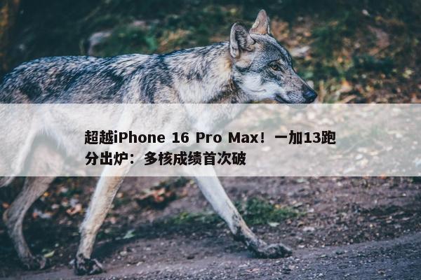 超越iPhone 16 Pro Max！一加13跑分出炉：多核成绩首次破