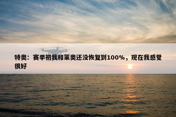 特奥：赛季初我和莱奥还没恢复到100%，现在我感觉很好