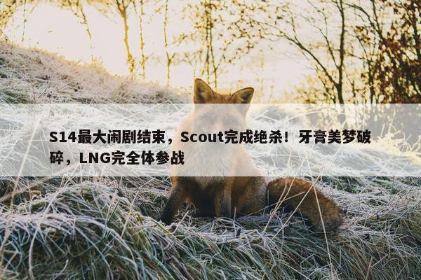 S14最大闹剧结束，Scout完成绝杀！牙膏美梦破碎，LNG完全体参战