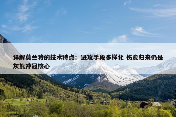 详解莫兰特的技术特点：进攻手段多样化 伤愈归来仍是灰熊冲冠核心