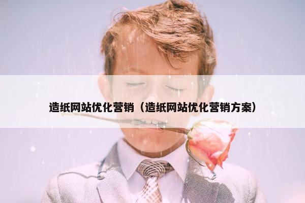 造纸网站优化营销（造纸网站优化营销方案）