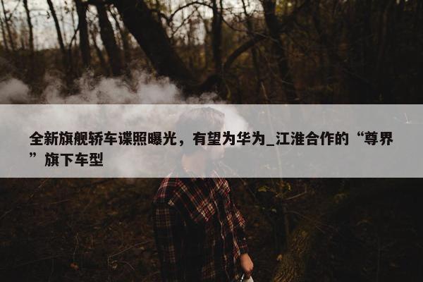 全新旗舰轿车谍照曝光，有望为华为_江淮合作的“尊界”旗下车型