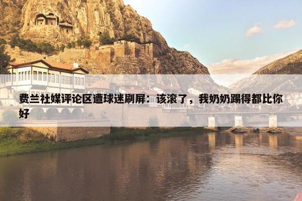 费兰社媒评论区遭球迷刷屏：该滚了，我奶奶踢得都比你好