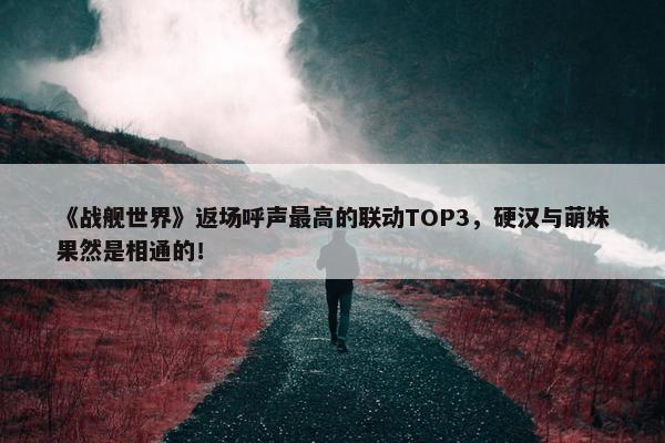 《战舰世界》返场呼声最高的联动TOP3，硬汉与萌妹果然是相通的！