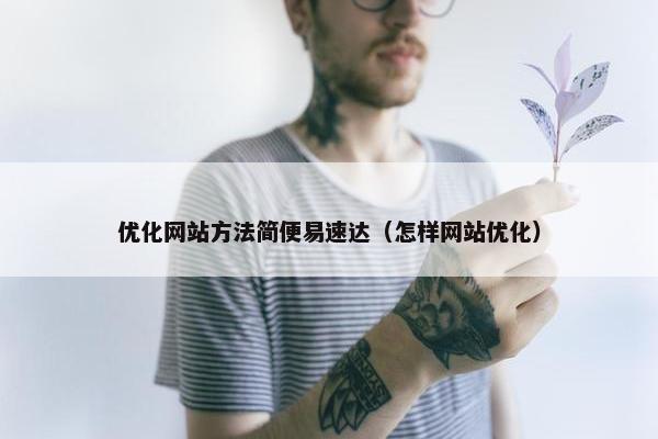 优化网站方法简便易速达（怎样网站优化）