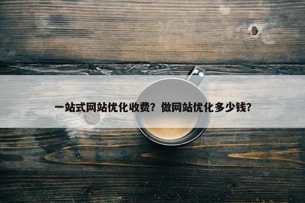 一站式网站优化收费？做网站优化多少钱？