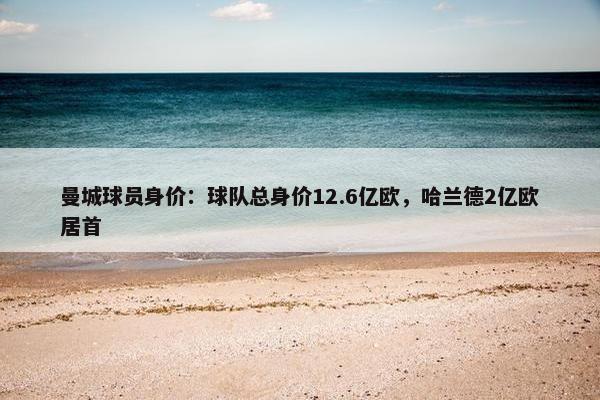 曼城球员身价：球队总身价12.6亿欧，哈兰德2亿欧居首