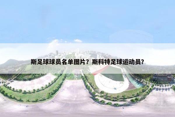 斯足球球员名单图片？斯科特足球运动员？