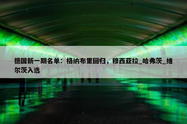 德国新一期名单：格纳布里回归，穆西亚拉_哈弗茨_维尔茨入选