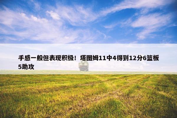 手感一般但表现积极！塔图姆11中4得到12分6篮板5助攻