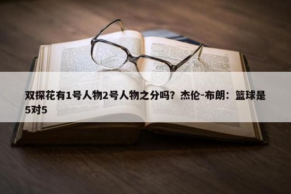 双探花有1号人物2号人物之分吗？杰伦-布朗：篮球是5对5