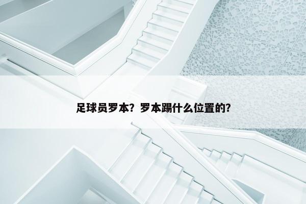 足球员罗本？罗本踢什么位置的？