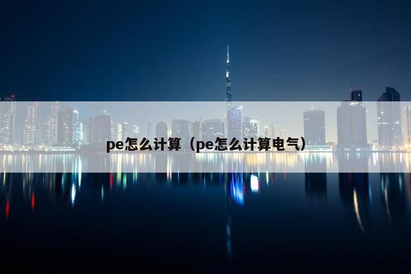 pe怎么计算（pe怎么计算电气）