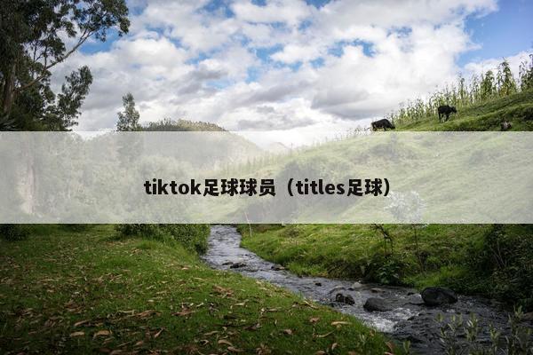 tiktok足球球员（titles足球）