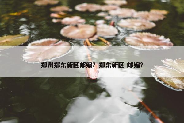 郑州郑东新区邮编？郑东新区 邮编？