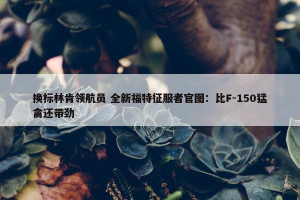 换标林肯领航员 全新福特征服者官图：比F-150猛禽还带劲