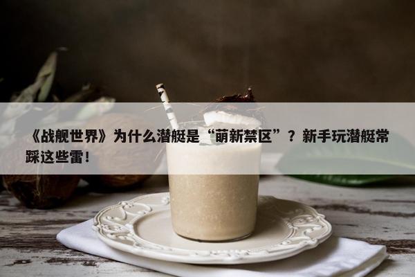 《战舰世界》为什么潜艇是“萌新禁区”？新手玩潜艇常踩这些雷！