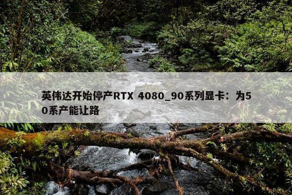 英伟达开始停产RTX 4080_90系列显卡：为50系产能让路