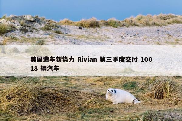 美国造车新势力 Rivian 第三季度交付 10018 辆汽车