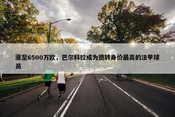 涨至6500万欧，巴尔科拉成为德转身价最高的法甲球员