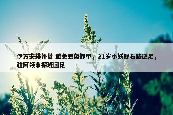 伊万安排补觉 避免丢盔卸甲，21岁小妖踢右路逆足，驻阿领事探班国足