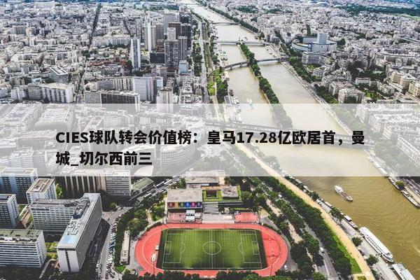 CIES球队转会价值榜：皇马17.28亿欧居首，曼城_切尔西前三